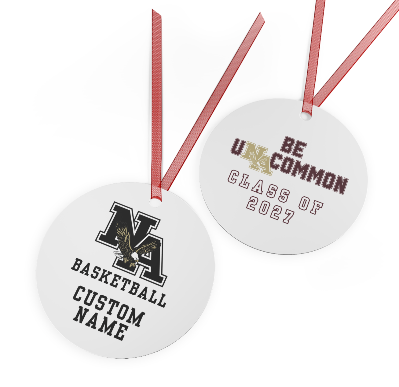 Customized Metal Ornament - New Albany Eagles Basketball