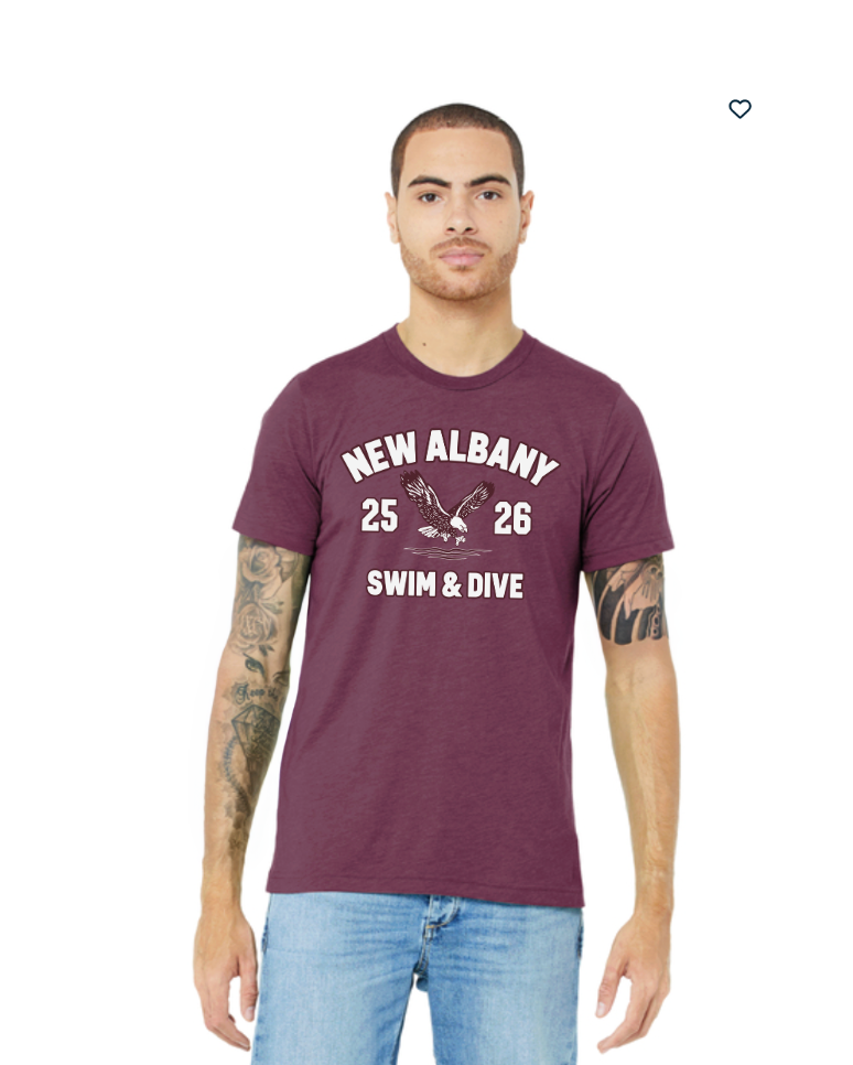 Adult Unisex NAHS Swim & Dive Super Soft OFFICIAL TEAM TEE