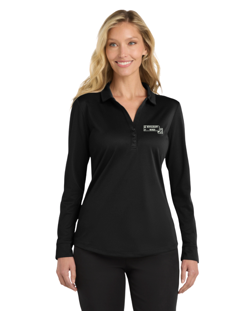 Women's Port Authority® Silk Touch™ Performance Long Sleeve Polo with New Albany Winds Embroidered Logo