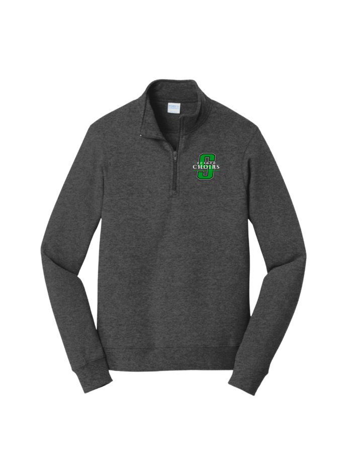Adult Unisex Dublin Scioto Choirs Classic Logo Embroidered 1/4 Zip Fleece Pullover