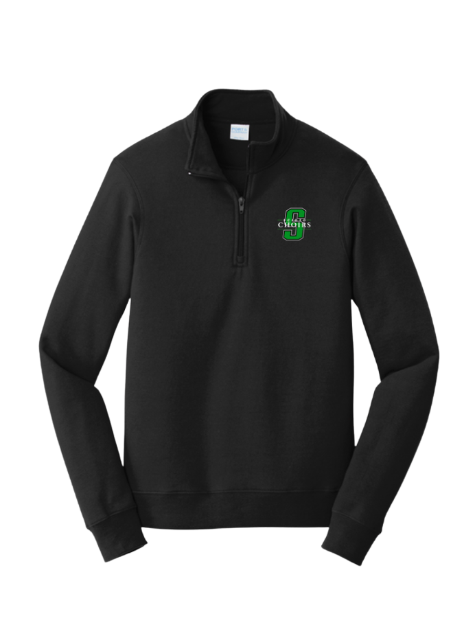 Adult Unisex Dublin Scioto Choirs Classic Logo Embroidered 1/4 Zip Fleece Pullover