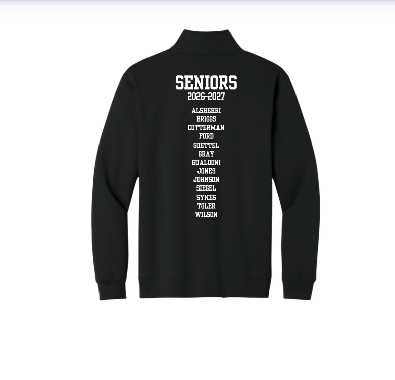 Adult Unisex New Albany Swim & Dive Senior Graphic Heavy Blend 1/4-Zip Sweatshirt