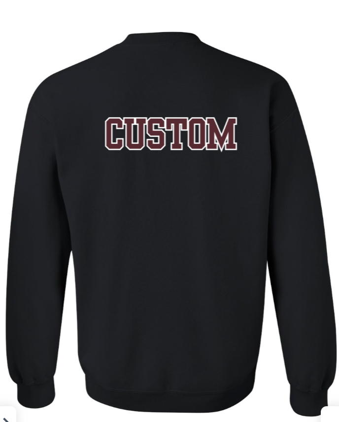 Adult Unisex Choose your Graphic Sweatshirt with Customized Back - SOFTBALL