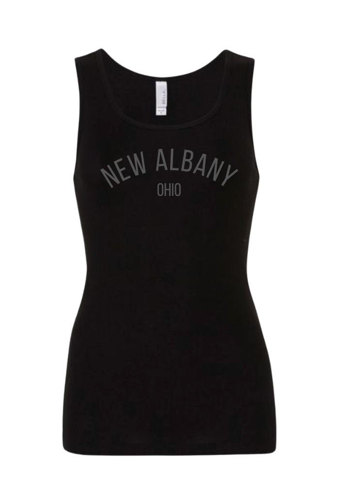 Women's Monochromatic City Graphic Baby Rib Tank