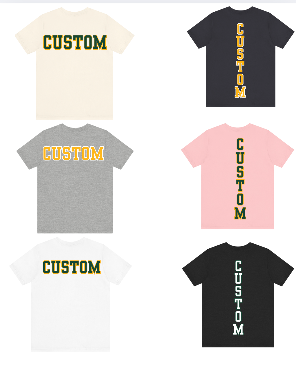 Youth Choose your Graphic Short Sleeve Soft Tee with Customized Back - Brooke Bruins