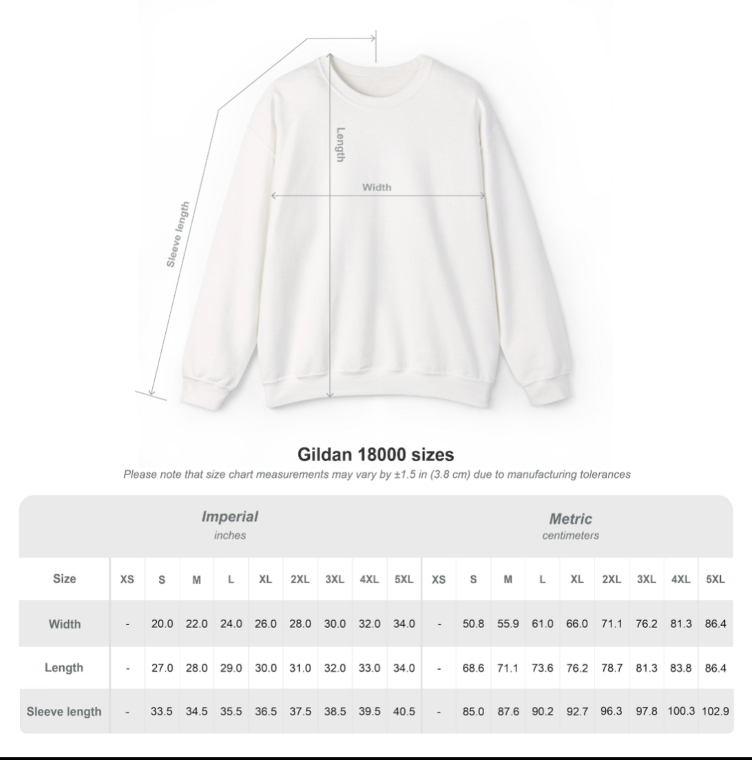 Adult Unisex Choose your Graphic Sweatshirt with Customized Back - Brooke Bruins