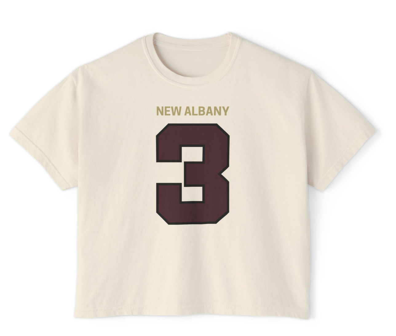 CUSTOMIZED Women's Eagles Team Uniform Home Jersey Boxy Crop Tee