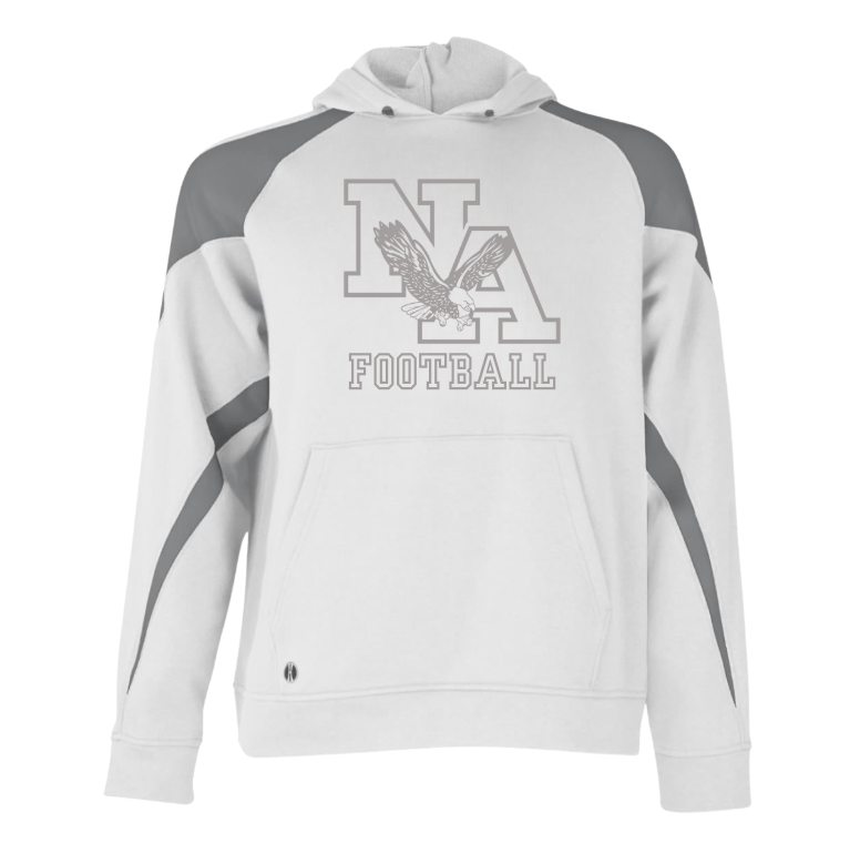 Adult Unisex New Albany Tonal Football Logo Graphic Holloway Colorblock Fleece Hoodie