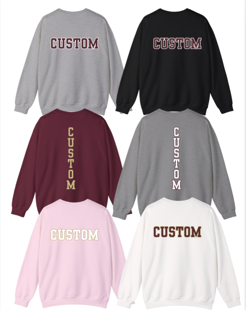 Youth Choose your Graphic Sweatshirt with Customized Back - New Albany Flag Football
