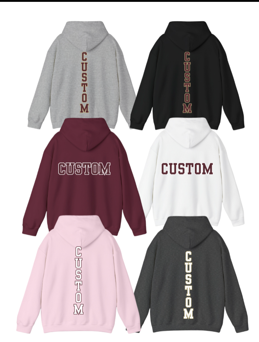 Youth Choose your Graphic Hoodie with Customized Back - New Albany Flag Football