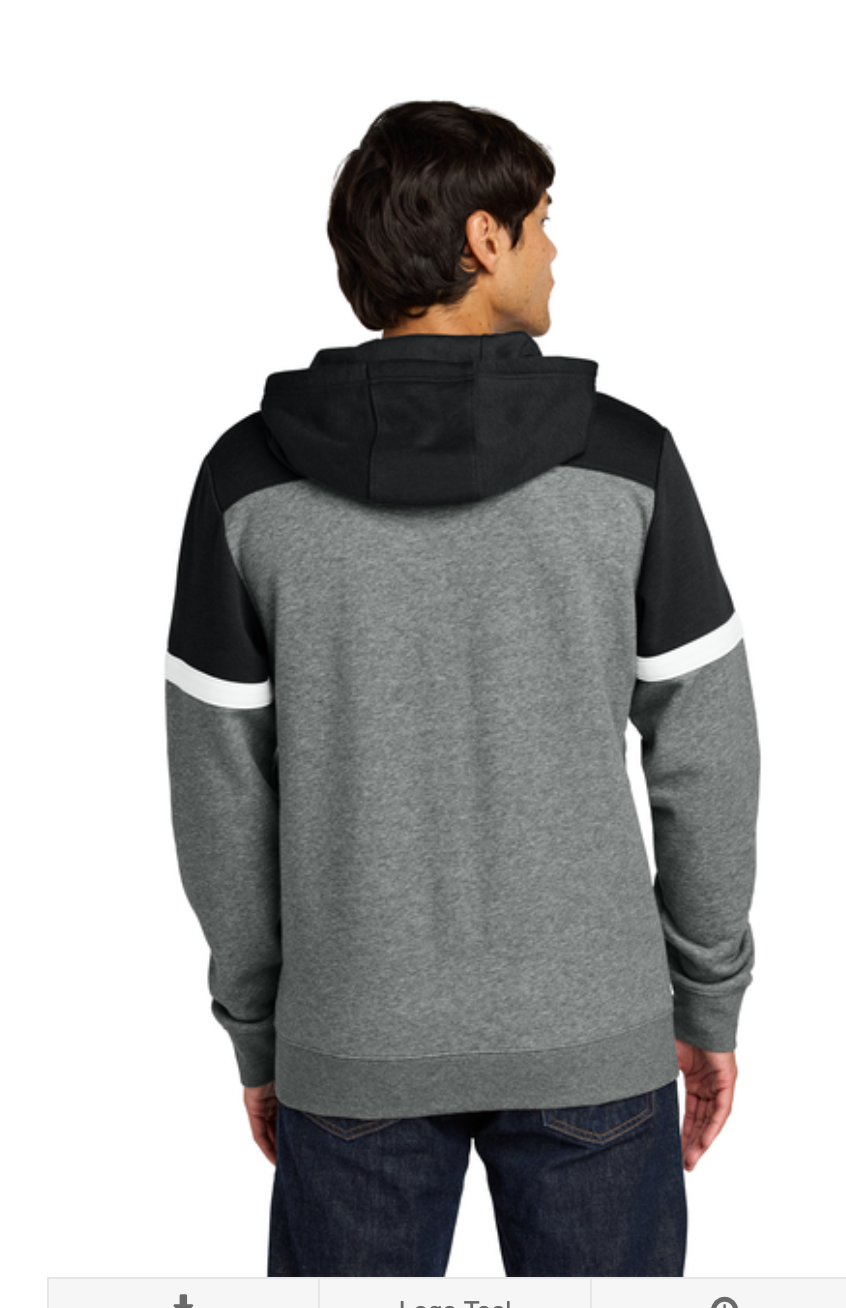 Adult Unisex New Albany Classic Black Logo Sport-Tek® Drive Fleece Colorblock Hoodie