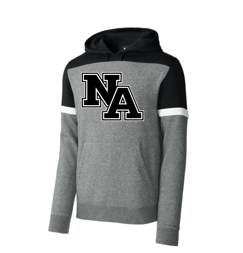 Adult Unisex New Albany Classic Black Logo Sport-Tek® Drive Fleece Colorblock Hoodie