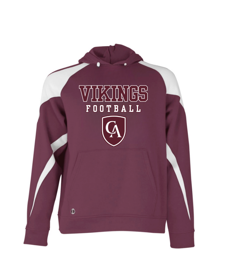 Adult Unisex Columbus Academy Vikings Graphic Holloway Colorblock Fleece Hoodie