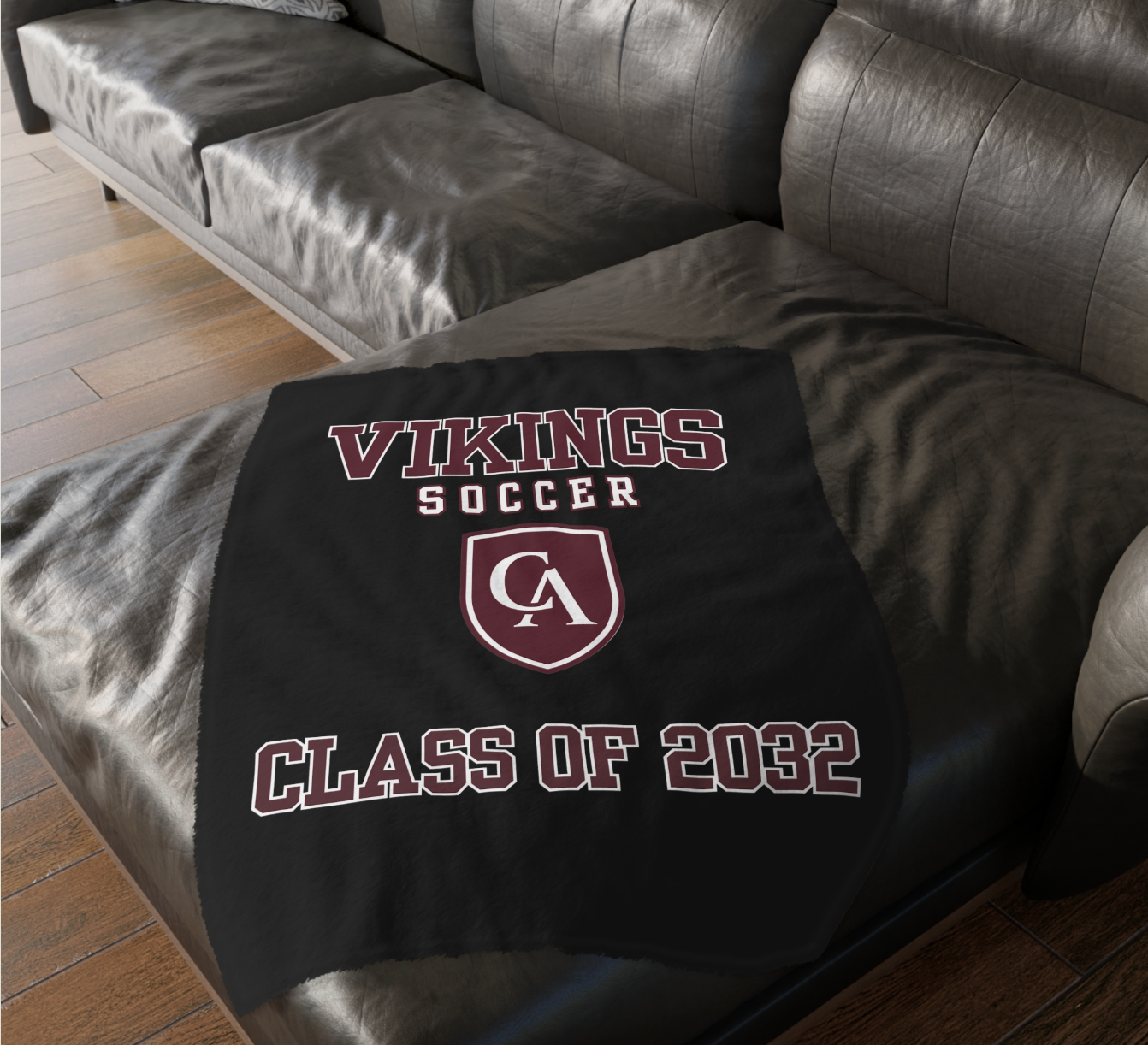 CUSTOMIZED Choose your Graphic Super Soft Reversible Velveteen Microfiber Blanket (Two-sided print) - Columbus Academy Fall Sports