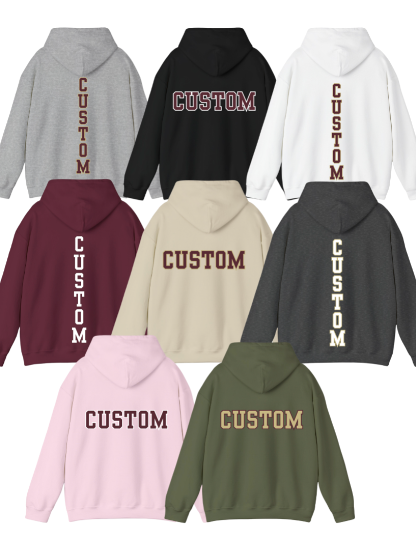 Adult Unisex Choose your Graphic Hoodie with Customized Back - New Albany Band