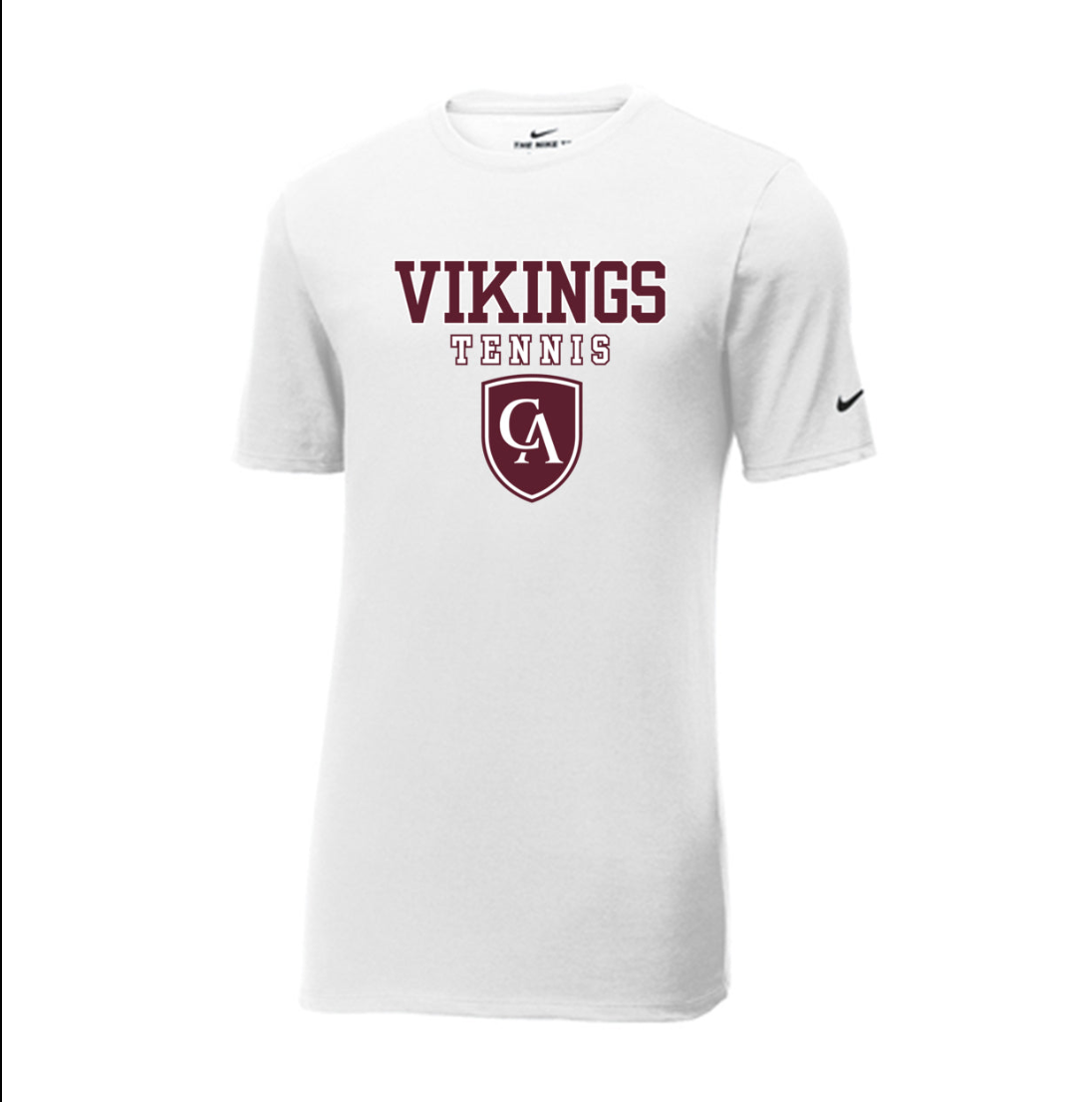 Adult Unisex Columbus Academy Vikings Tennis Graphic Nike Dri-FIT Performance Tee