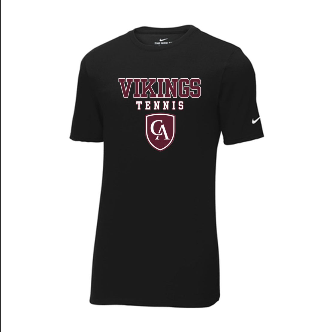 Adult Unisex Columbus Academy Vikings Tennis Graphic Nike Dri-FIT Performance Tee