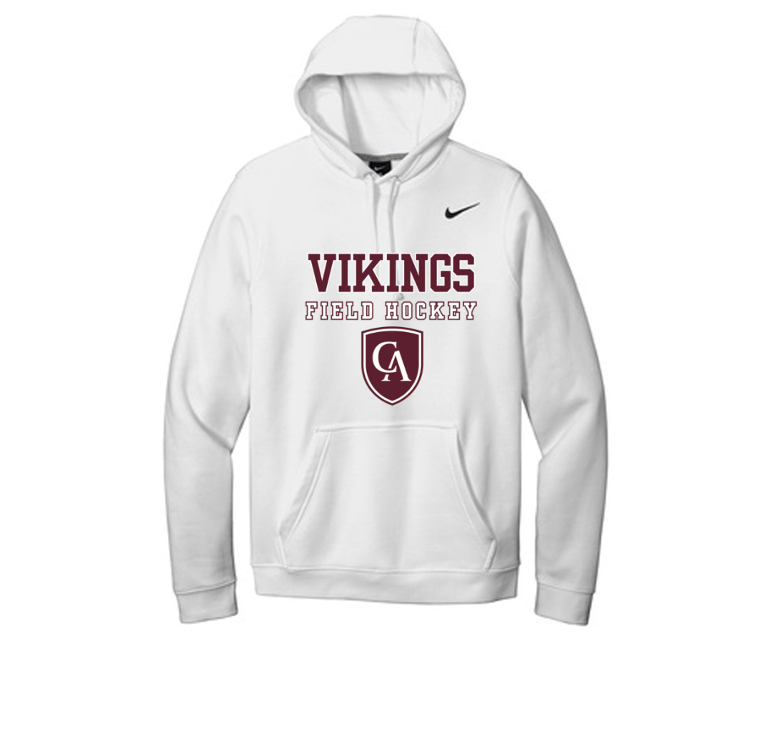 Adult Unisex Columbus Academy Vikings Field Hockey Graphic Nike Club Fleece Hoodie