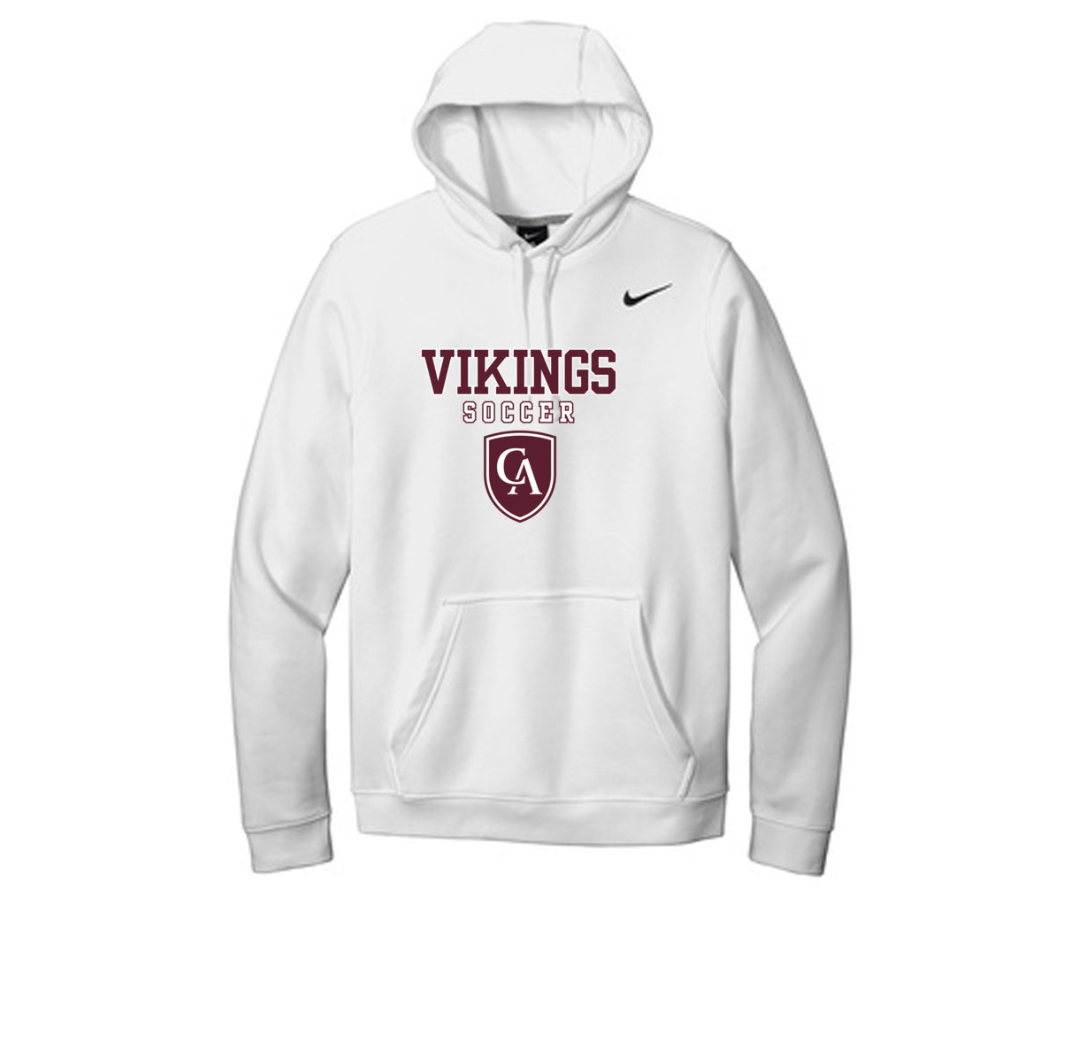 Adult Unisex Columbus Academy Vikings Soccer Graphic Nike Club Fleece Hoodie
