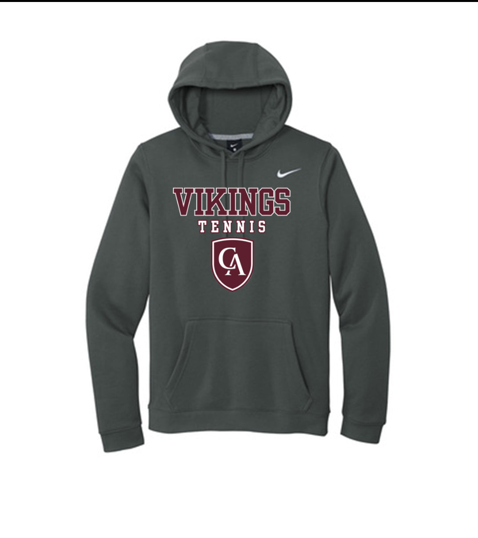 Adult Unisex Columbus Academy Vikings Tennis Graphic Nike Club Fleece Hoodie