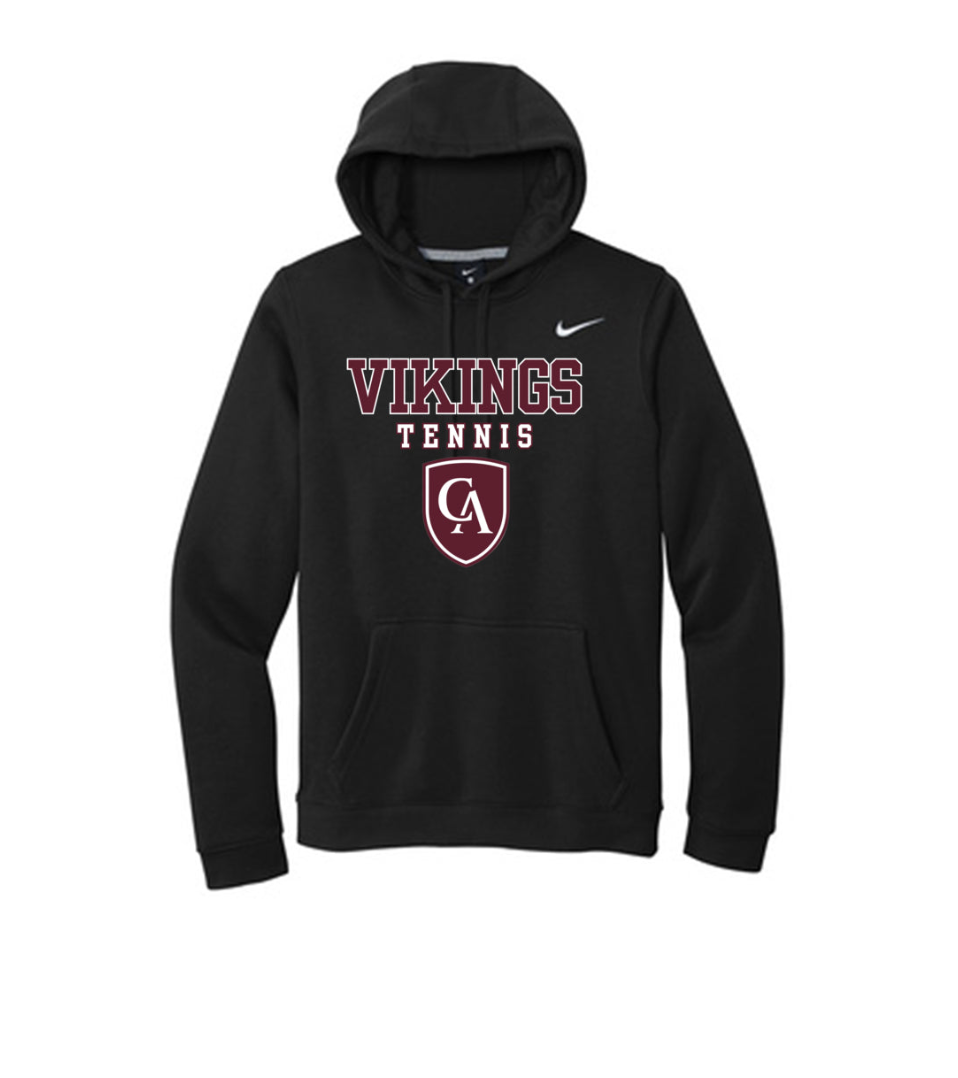 Adult Unisex Columbus Academy Vikings Tennis Graphic Nike Club Fleece Hoodie