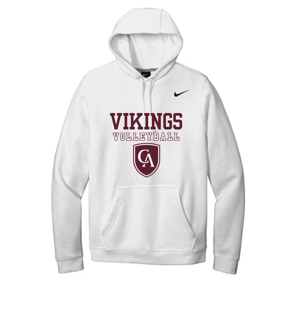 Adult Unisex Columbus Academy Vikings Volleyball Graphic Nike Club Fleece Hoodie