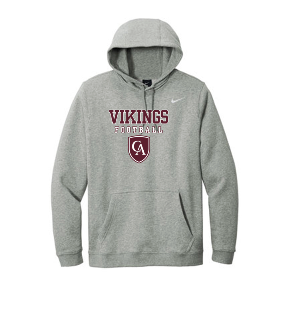 Adult Unisex Columbus Academy Vikings Football Graphic Nike Club Fleece Hoodie