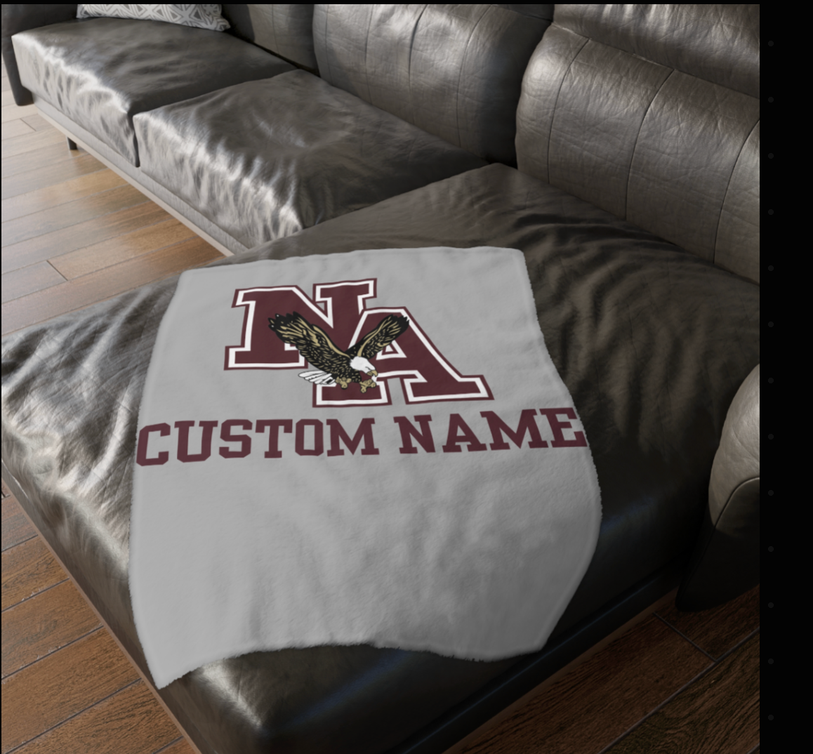 CUSTOMIZED Choose your Graphic Super Soft Reversible Velveteen Microfiber Blanket (Two-sided print) - New Albany Theatre