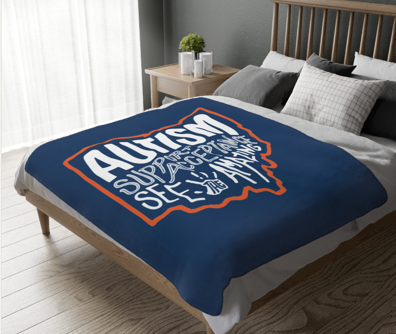 CUSTOMIZED Choose your Graphic Super Soft Reversible Velveteen Microfiber Blanket (Two-sided print) - Bridgeway