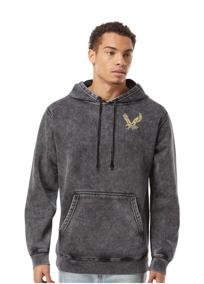 Adult Unisex NAHS Band Eagle Logo Graphic Mineral Wash Hoodie