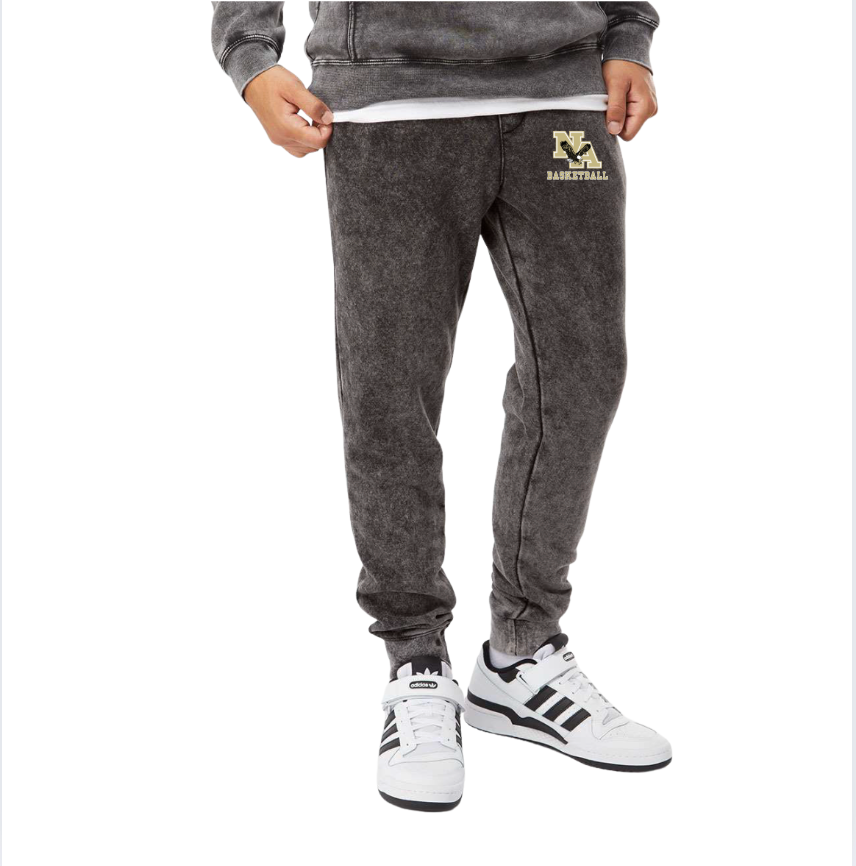Adult Unisex New Albany Basketball Logo Graphic Mineral Wash Jogger