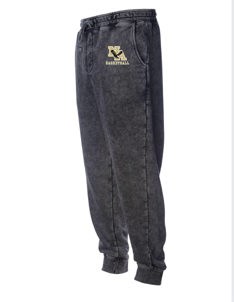Adult Unisex New Albany Basketball Logo Graphic Mineral Wash Jogger