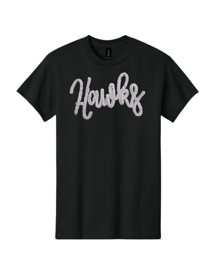 Adult Unisex Westerville Central Chunky Chenille Yarn Warhawks Tee