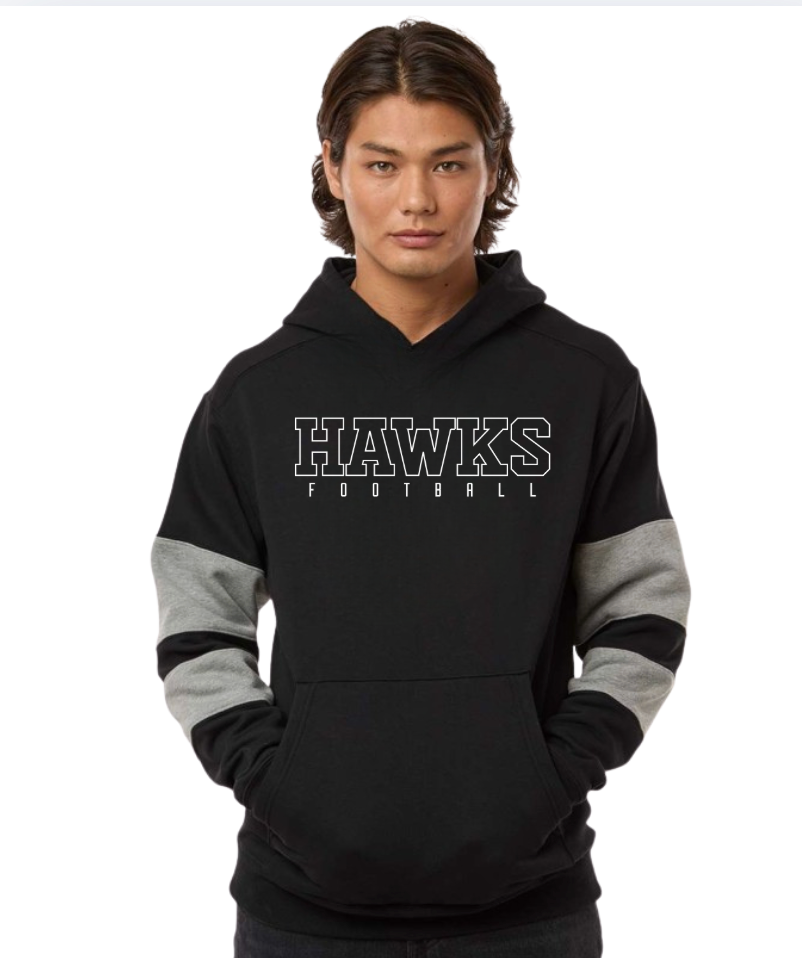 Adult Unisex Westerville Central Block Hawks Football Graphic Holloway Brand Hoodie