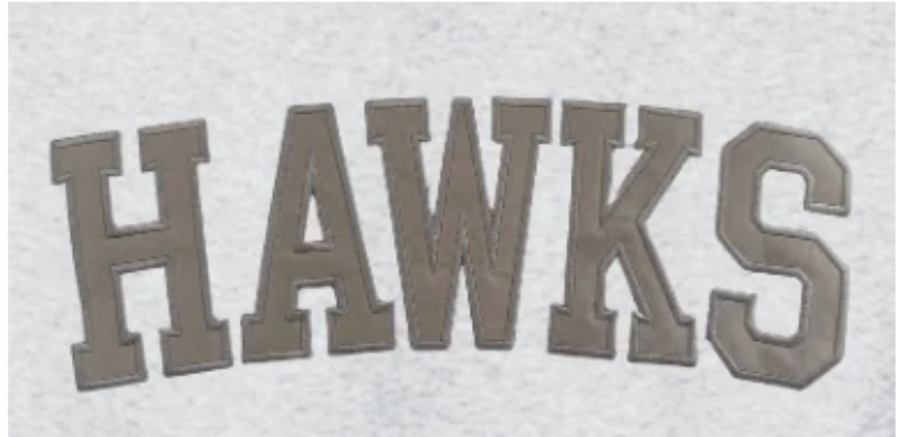 Adult Unisex Westerville Central Varsity Patch Letter Embroidered Sweatshirt