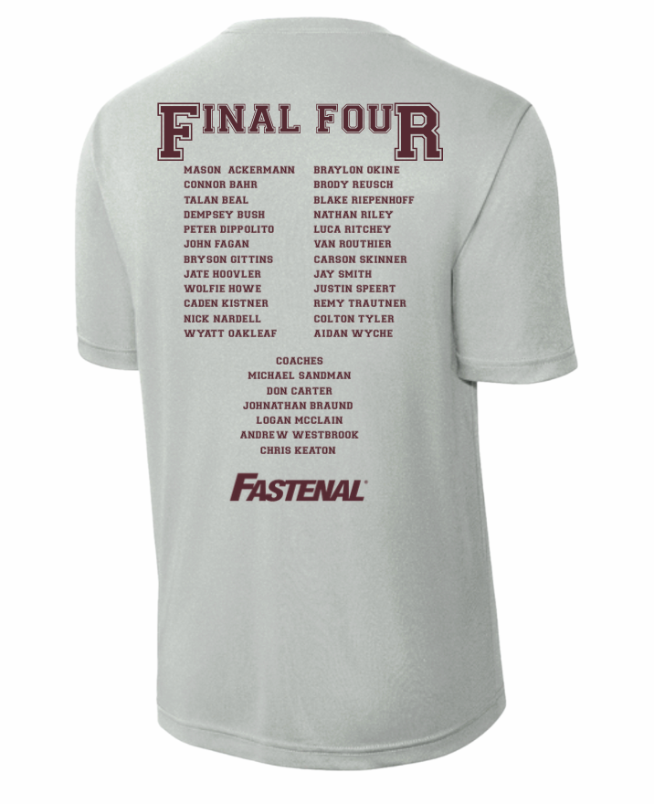 Adult Unisex NAHS Baseball Official 2026 Regional Champion Performance Wicking Tee
