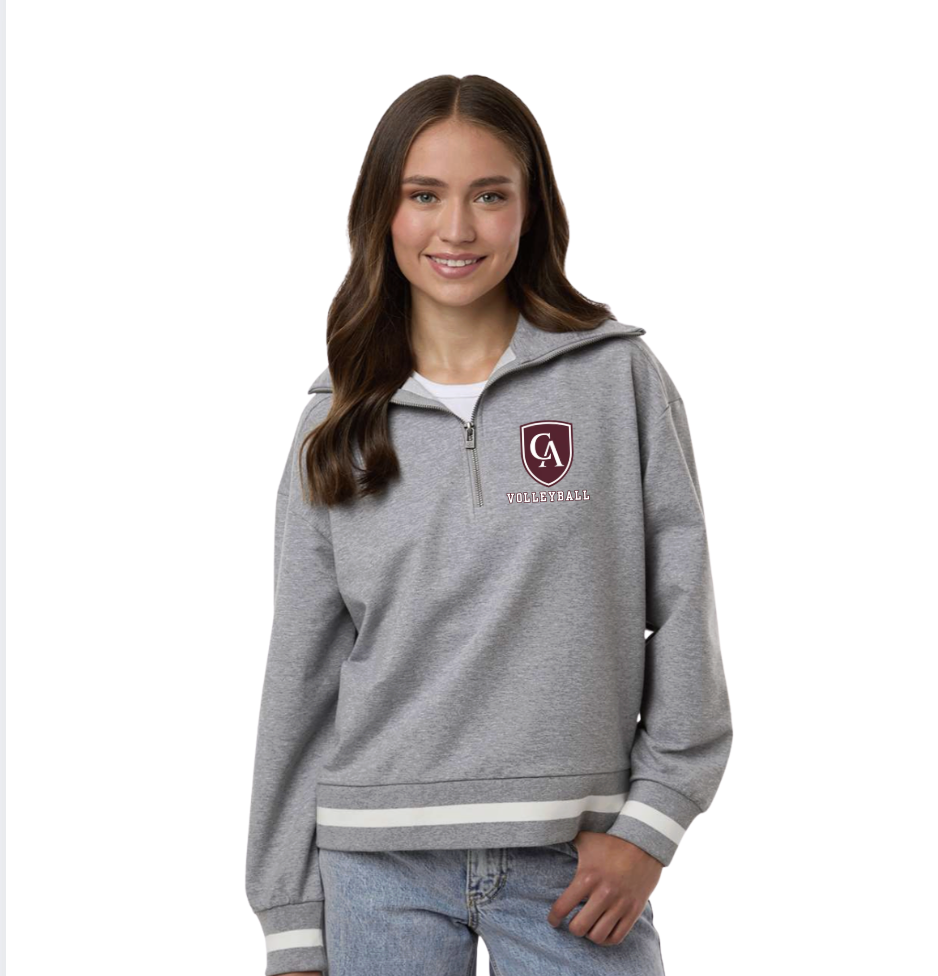 Women's Columbus Academy Volleyball Graphic Heritage Prep Quarter-Zip Pullover