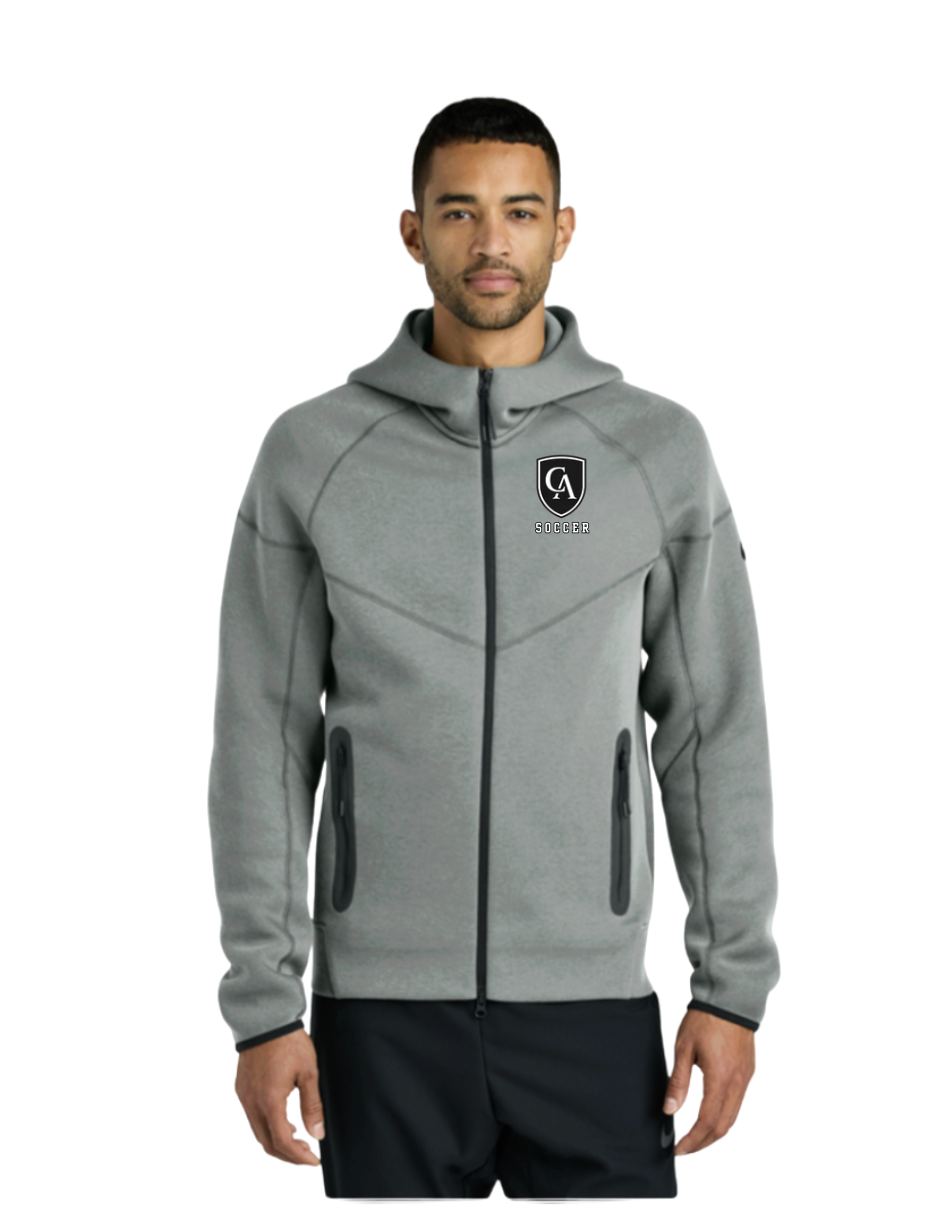 Adult Unisex Nike Tech Fleece Full Zip-Hoodie with Embroidered Columbus Academy Soccer Logo