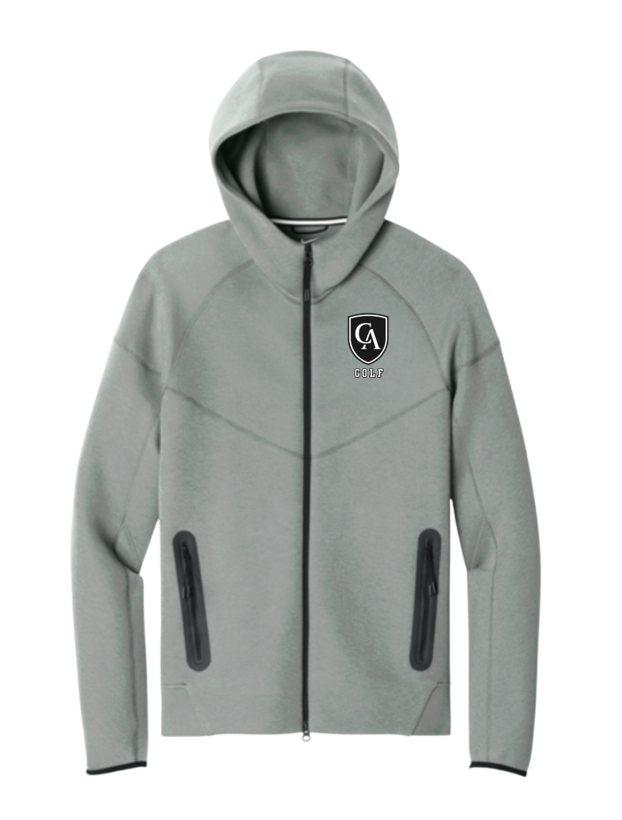 Adult Unisex Nike Tech Fleece Full Zip-Hoodie with Embroidered Columbus Academy Golf Logo
