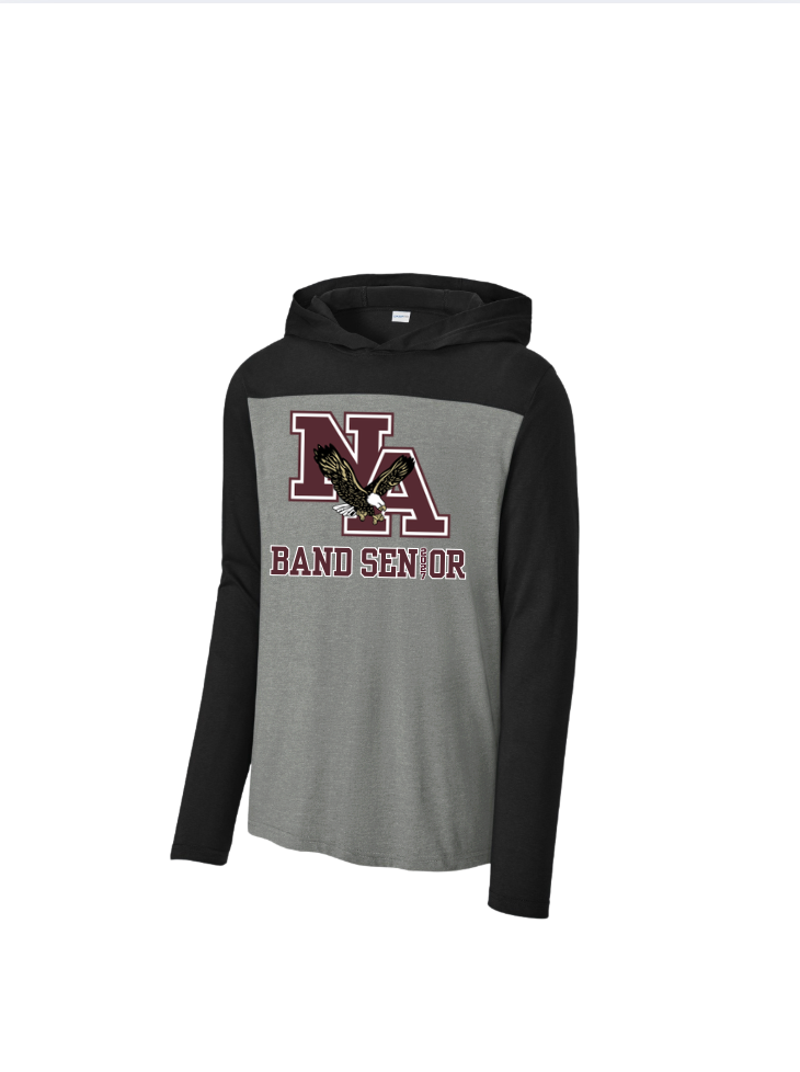 Adult Unisex New Albany Band 2027 Senior Graphic Sport-Tek® Halftime Long Sleeve Hoodie Tee