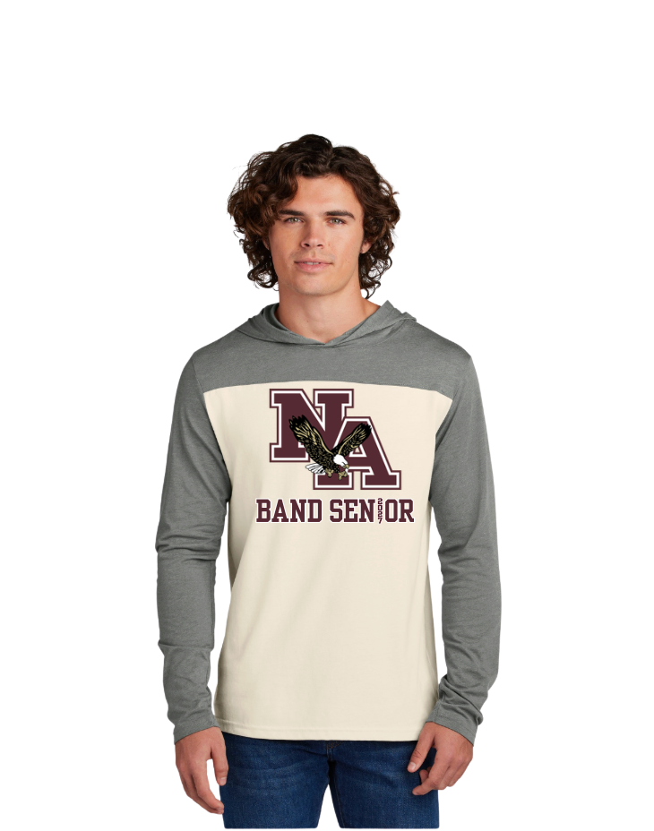 Adult Unisex New Albany Band 2027 Senior Graphic Sport-Tek® Halftime Long Sleeve Hoodie Tee