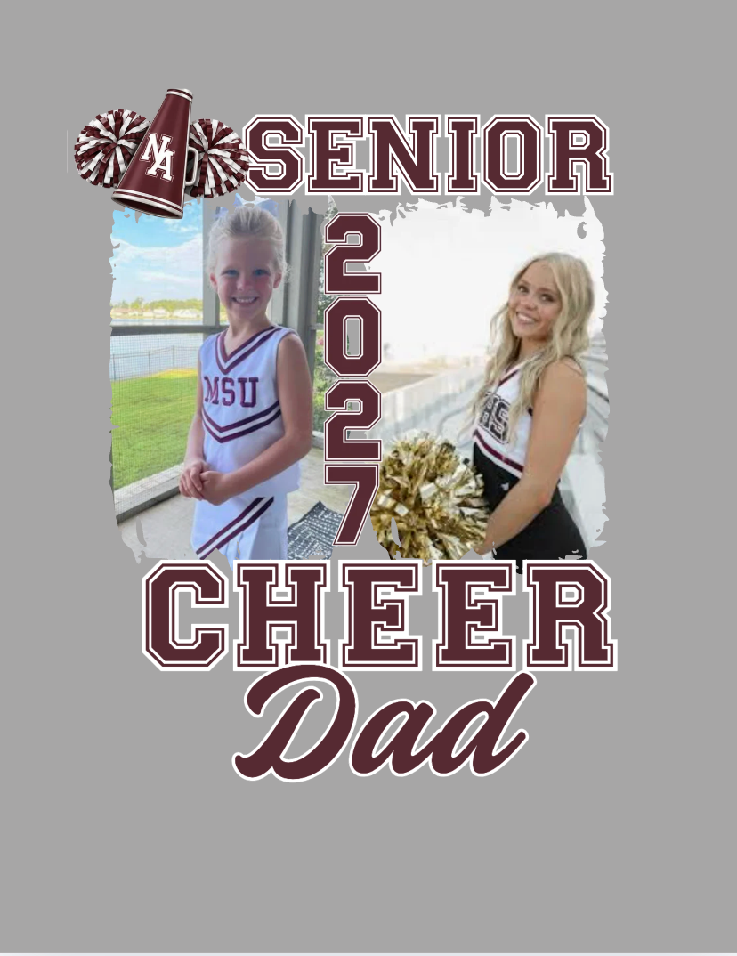 Adult Unisex NAHS Senior Cheer Mom or Dad Photo Tee