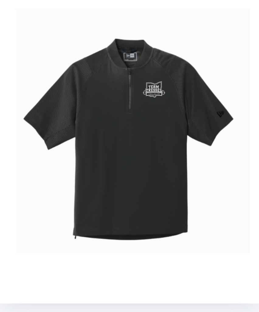 Adult Unisex Team Tressel Fitness Challenge Embroidered New Era Short Sleeve 1/4-Zip Jacket