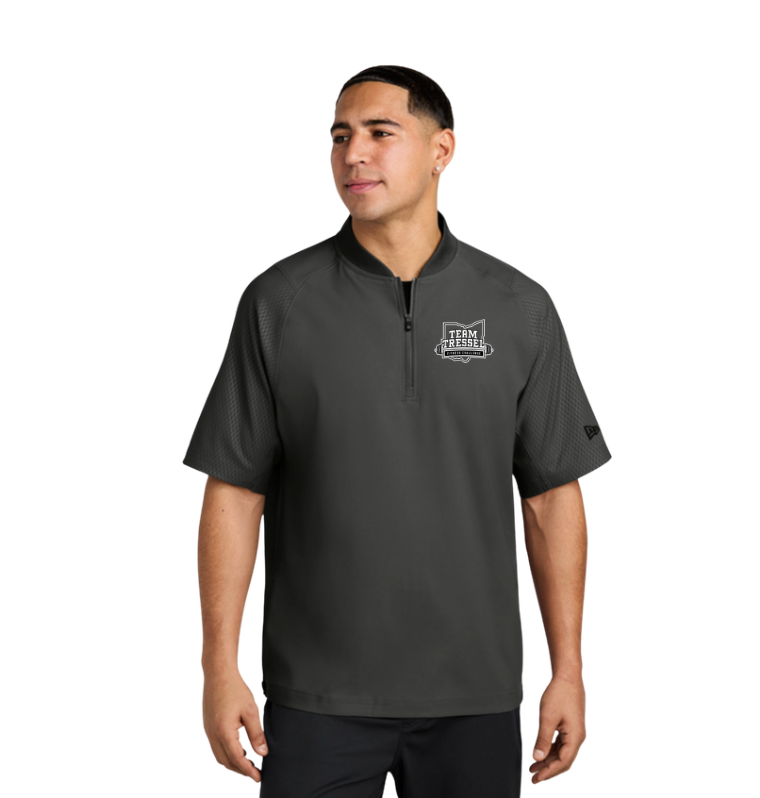 Adult Unisex Team Tressel Fitness Challenge Embroidered New Era Short Sleeve 1/4-Zip Jacket