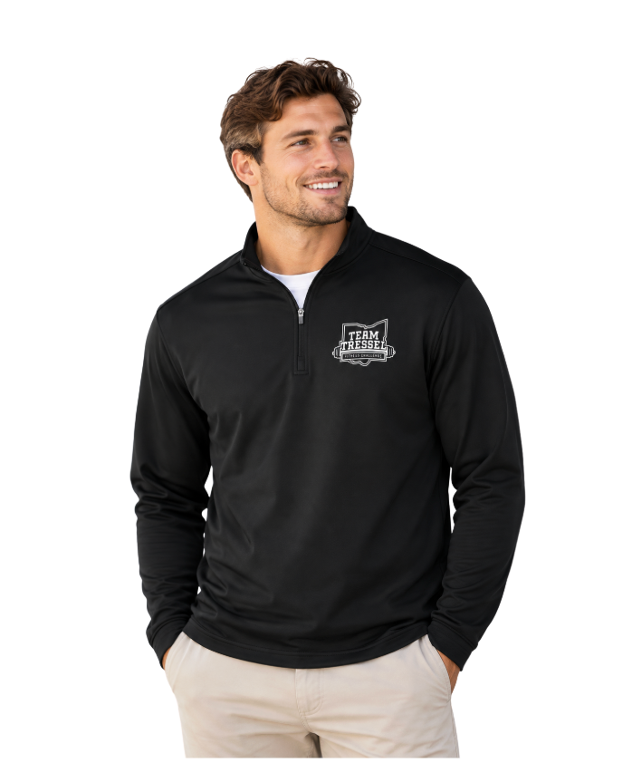Adult Unisex Team Tressel Fitness Challenge Graphic 1/4 Zip Performance Pullover