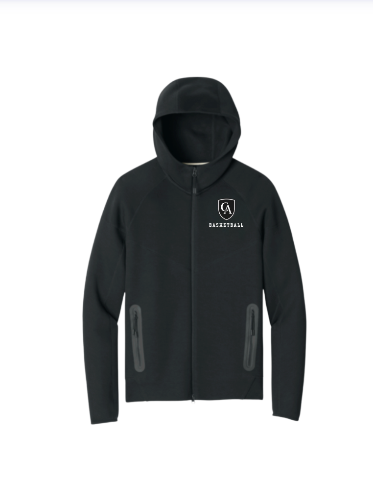 Adult Unisex Nike Tech Fleece Full Zip-Hoodie with Embroidered Columbus Academy Swim & Dive Logo