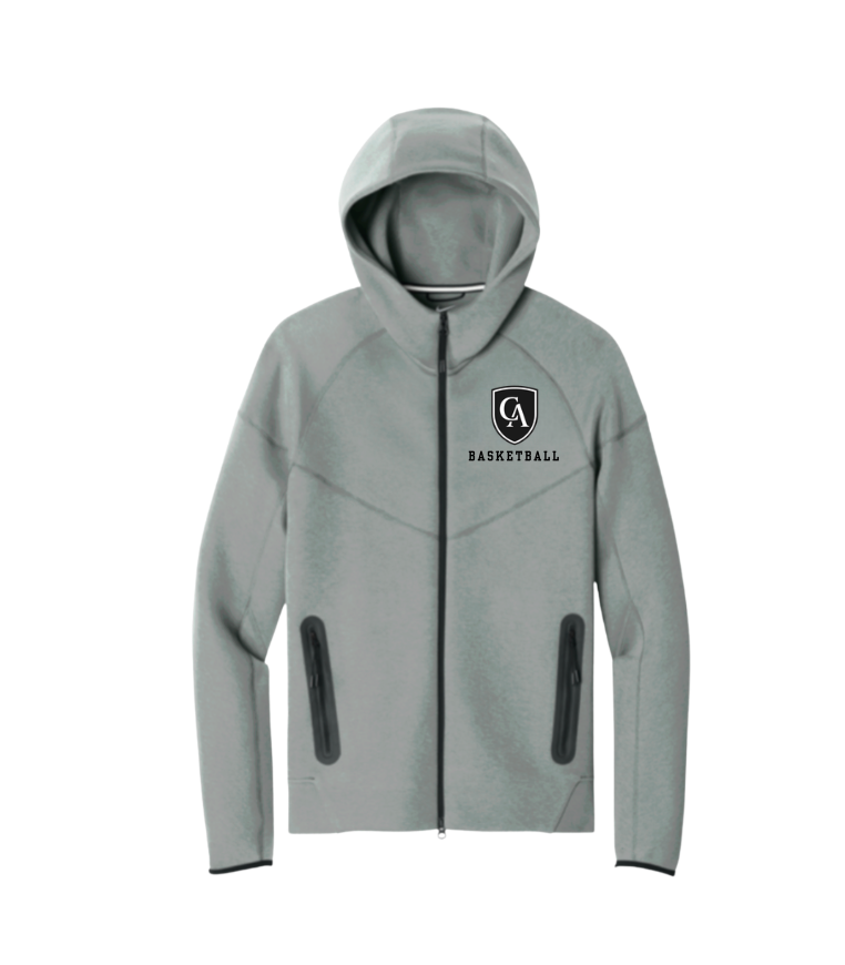 Adult Unisex Nike Tech Fleece Full Zip-Hoodie with Embroidered Columbus Academy Swim & Dive Logo