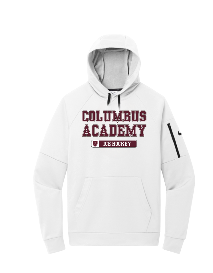 Adult Unisex Columbus Academy Ice Hockey Graphic Nike Therma-FIT Pocket Pullover Performance Fleece Hoodie