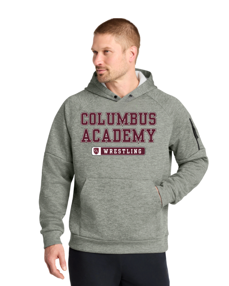 Adult Unisex Columbus Academy Wrestling Graphic Nike Therma-FIT Pocket Pullover Performance Fleece Hoodie