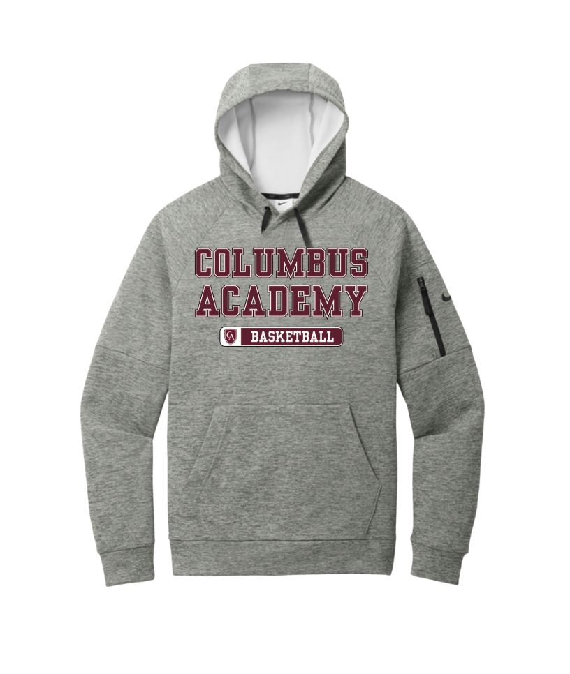 Adult Unisex Columbus Academy Swim & Dive Graphic Nike Therma-FIT Pocket Pullover Performance Fleece Hoodie